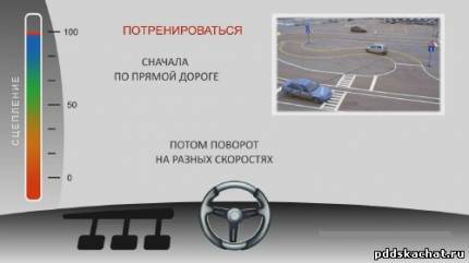 Макет Тренажер вождения