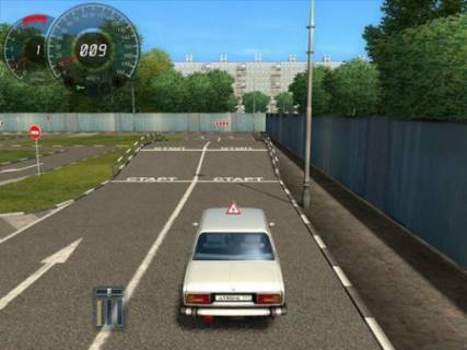 На автодроме Тренажер вождения