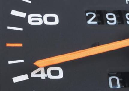 Скорость при учебной езде