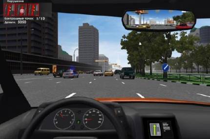 за рулем тренажера ПДД вождение на компьютер